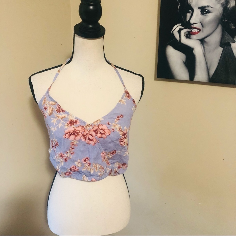 American Eagle Cropped Floral Top